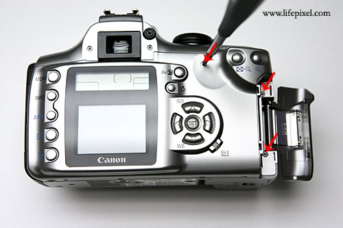 Canon Rebel 300D Infrared DIY Tutorial Step 3