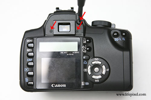 Canon Rebel XT 350D Infrared DIY Tutorial Step 4