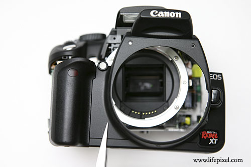 Canon Rebel XT 350D Infrared DIY Tutorial Step 7