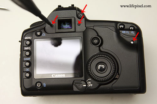 Canon 5D Infrared DIY Tutorial Step 3