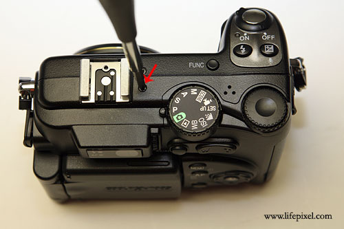 Nikon coolpix 5400 infrared DIY tutorial step 4