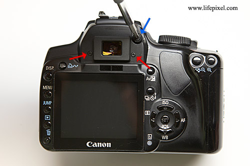 Canon DRebel XTi (400D) infrared conversion tutorial step 1