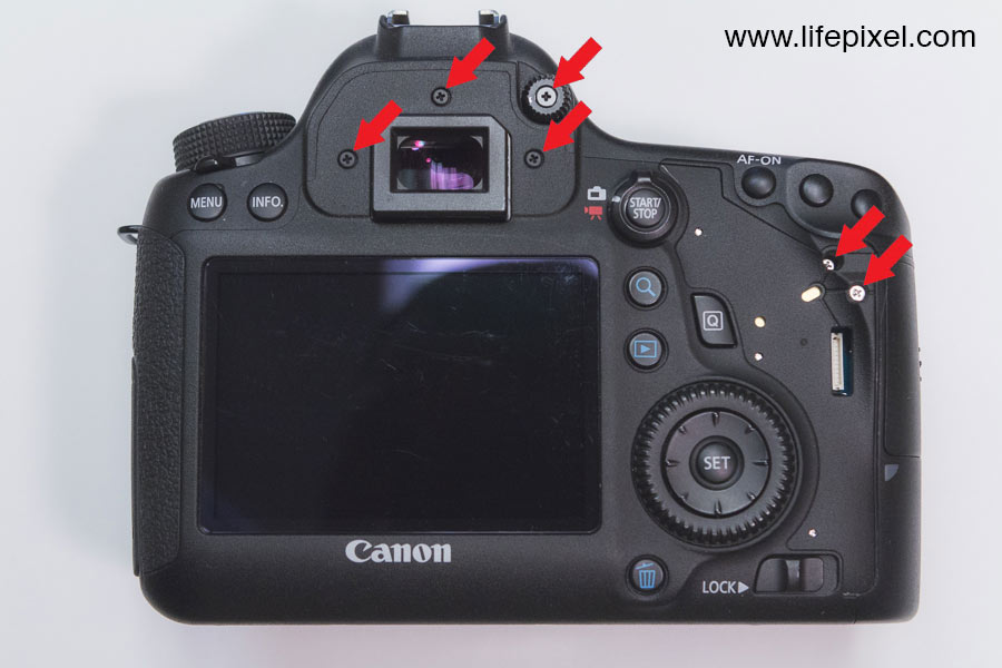 Canon 6D infrared DIY tutorial step 2