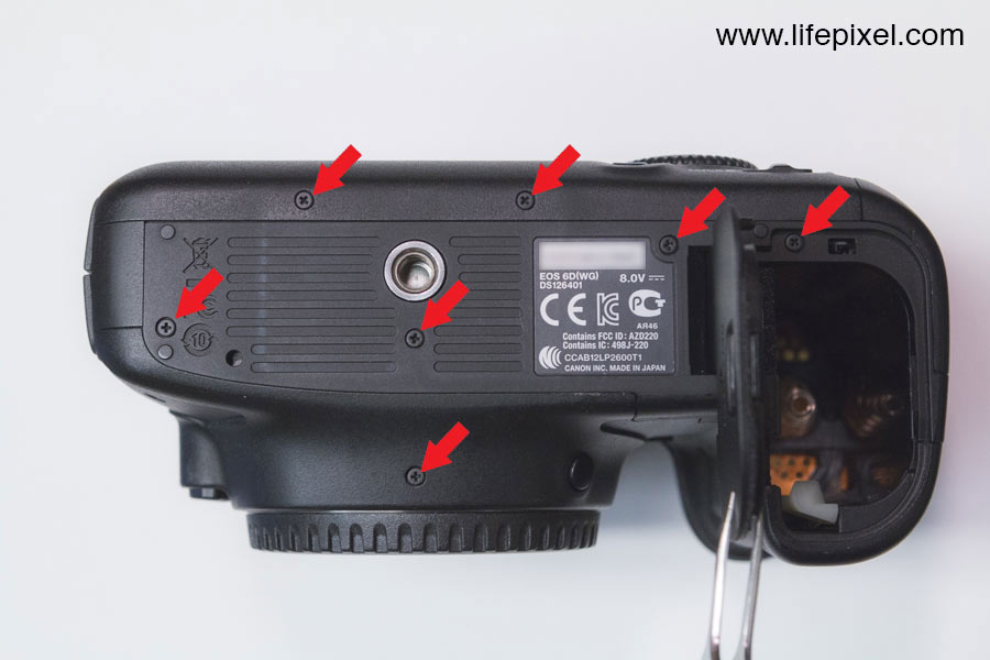 Canon 6D infrared DIY tutorial step 8