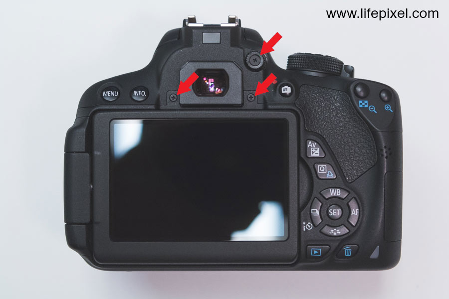 Canon T5i infrared DIY tutorial step 1