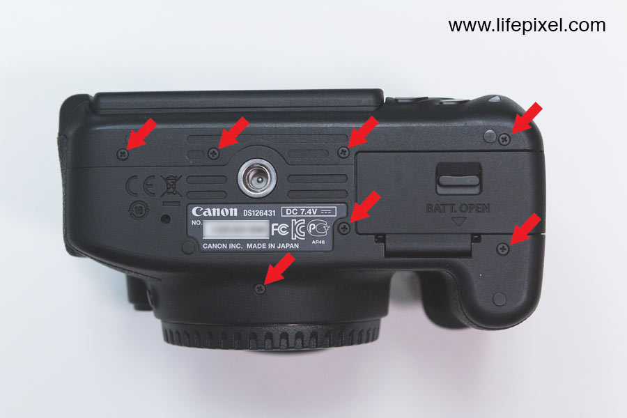 Canon T5i infrared DIY tutorial step 4