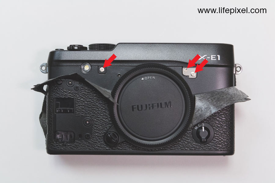 Fujifilm X-E1 infrared DIY tutorial step 9