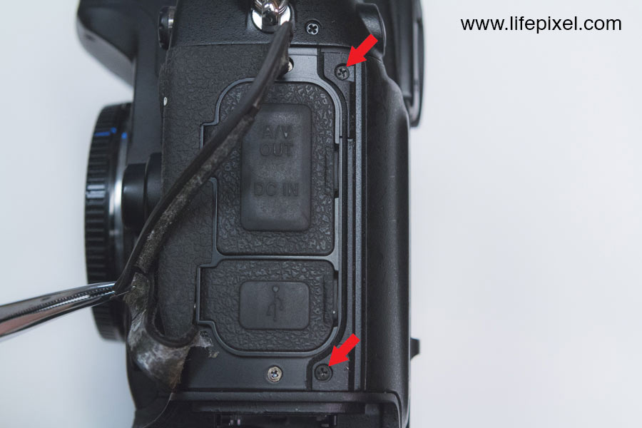 Nikon D2x infrared DIY tutorial step 2