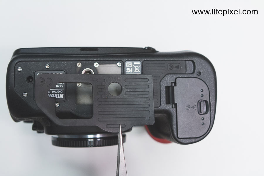 Nikon D300 infrared DIY tutorial step 1