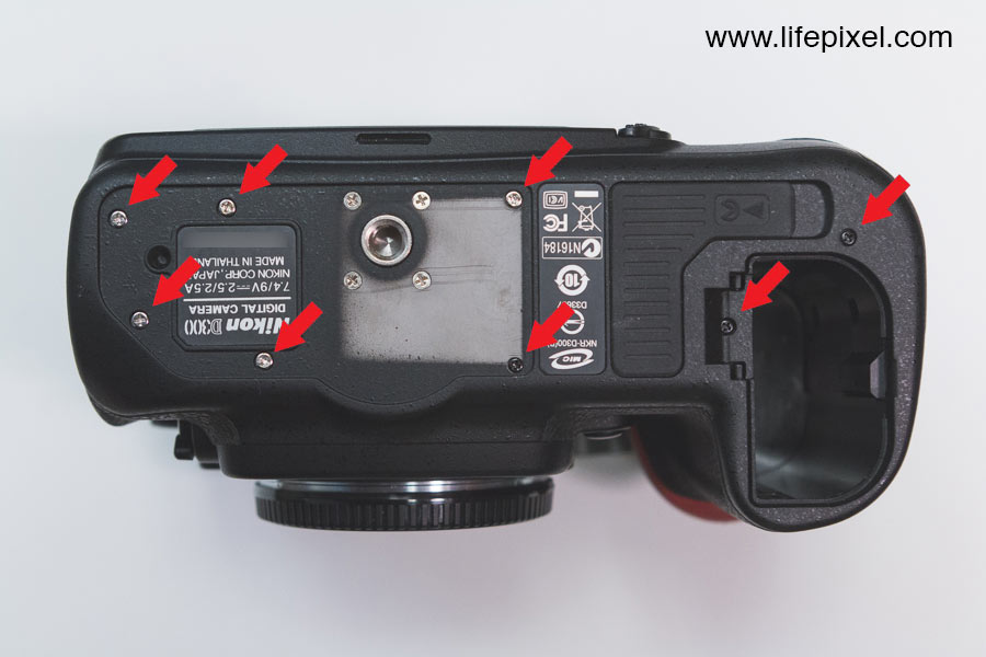 Nikon D300 infrared DIY tutorial step 3