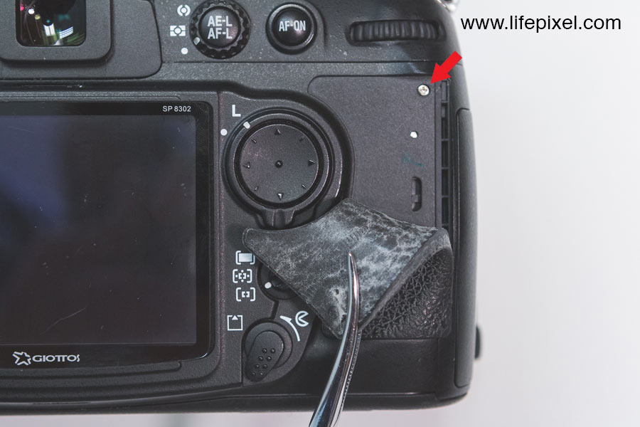 Nikon D300 infrared DIY tutorial step 6
