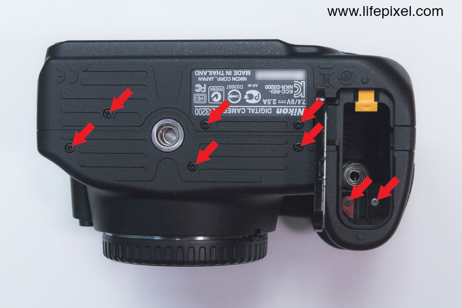 Nikon D3200 infrared DIY tutorial step 4