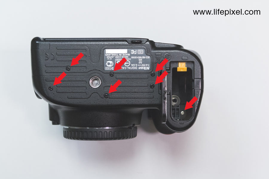 Nikon D5100 infrared DIY tutorial step 4