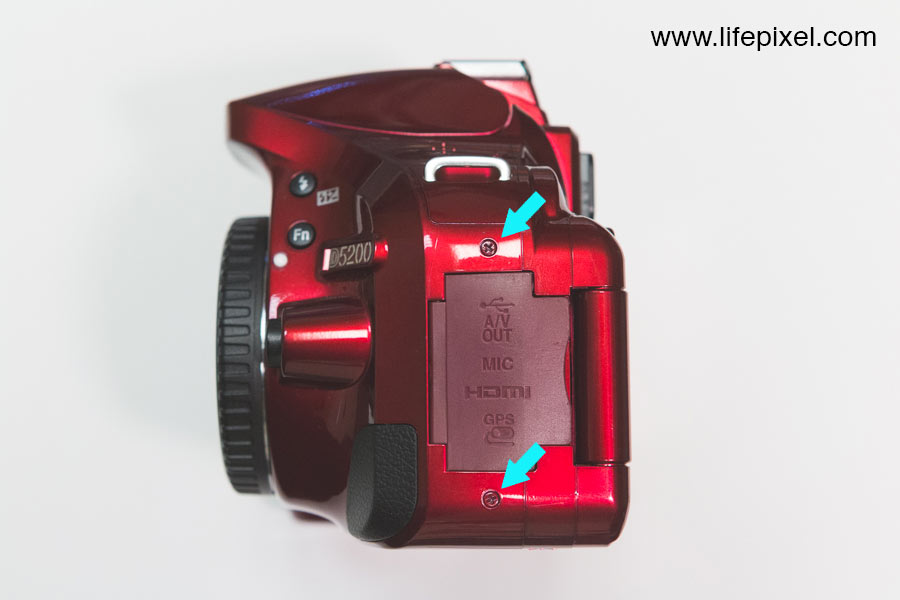Nikon D5200 infrared DIY tutorial step 2