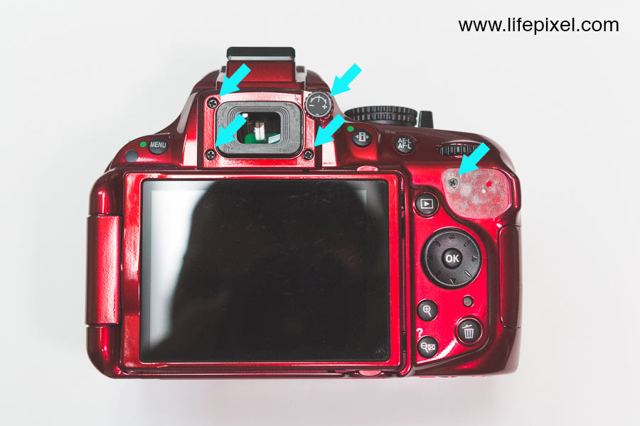 Nikon D5200 infrared DIY tutorial step 3