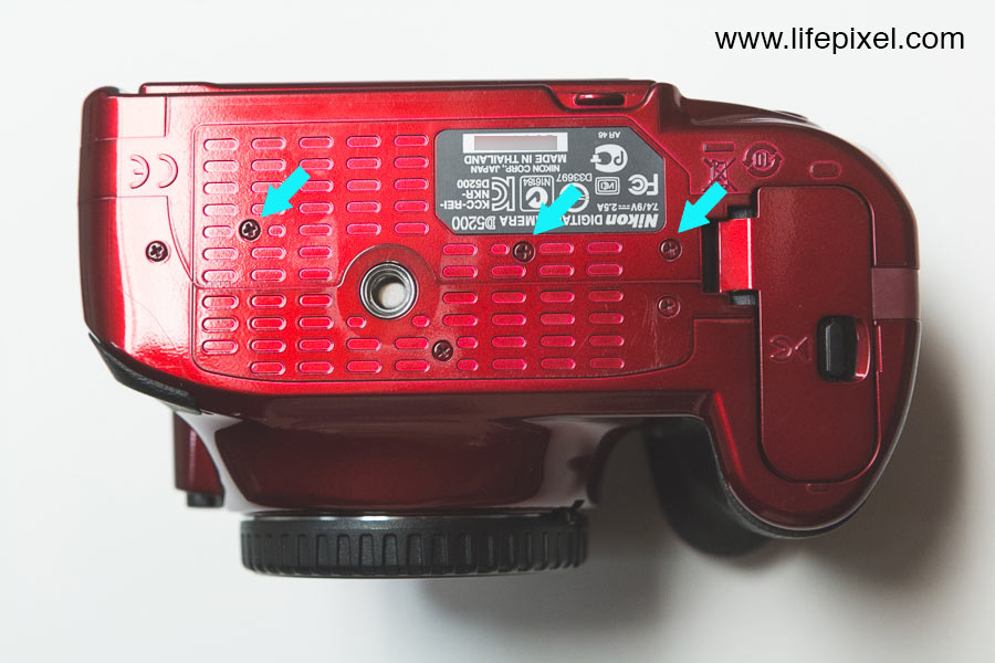 Nikon D5200 infrared DIY tutorial step 5