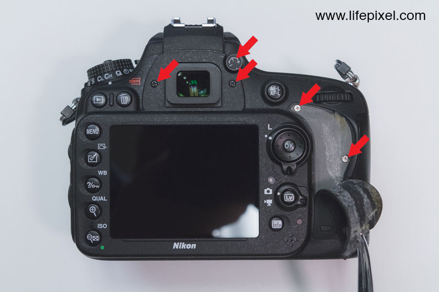 Nikon D600 infrared DIY tutorial step 1