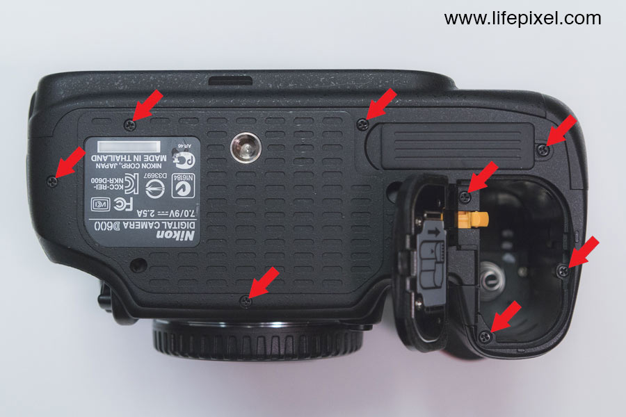 Nikon D600 infrared DIY tutorial step 4