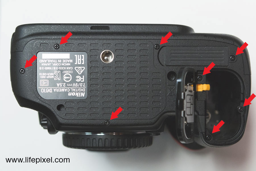 Nikon D610 Infrared DIY Conversion Tutorial Step 3