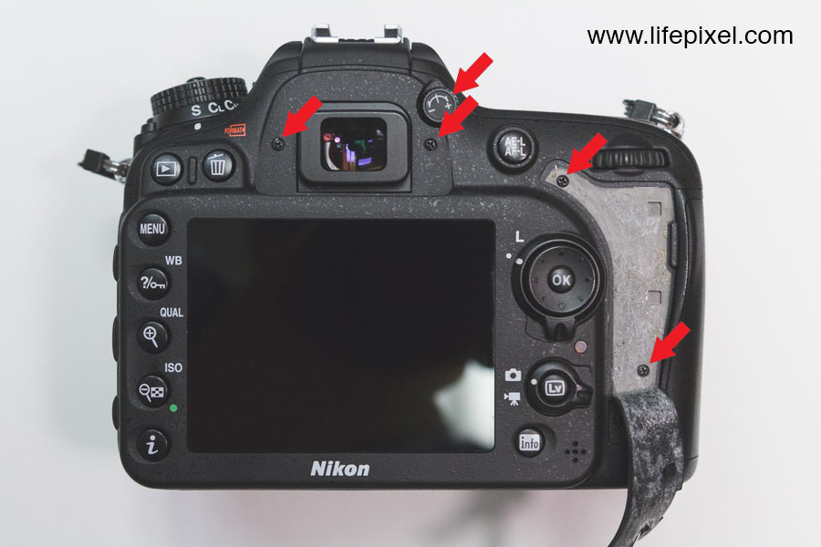 Nikon D7100 infrared DIY tutorial step 1