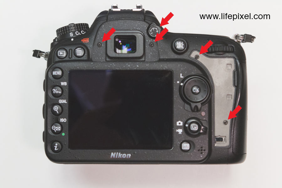 Nikon D7200 infrared DIY tutorial step 2