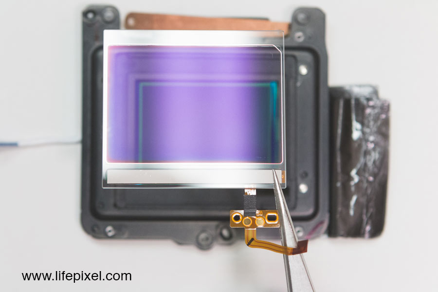 Nikon D750 infrared DIY tutorial step 19