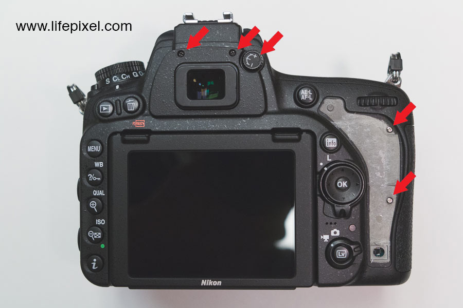 Nikon D750 infrared DIY tutorial step 2