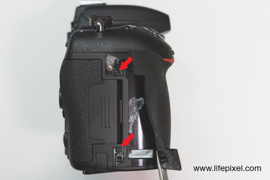 Nikon D750 infrared DIY tutorial step 6