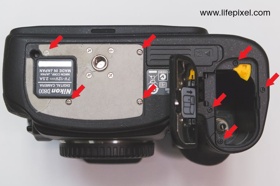Nikon D800 infrared DIY tutorial step 2