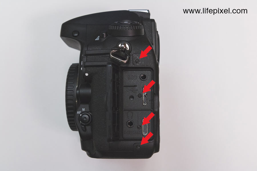 Nikon D800 infrared DIY tutorial step 3