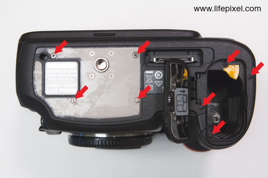 Nikon D810 infrared DIY tutorial step 2