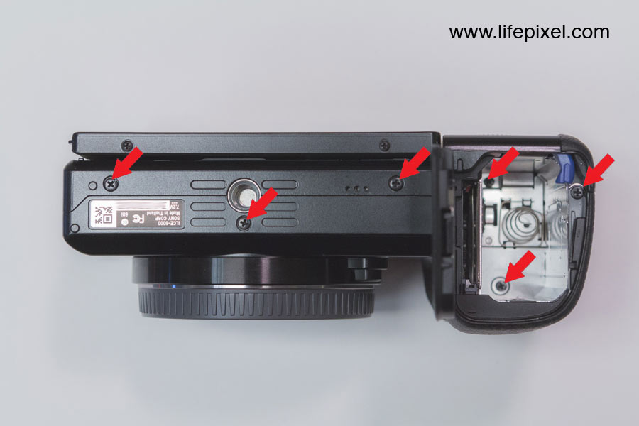 Sony A6000 infrared DIY tutorial step 1