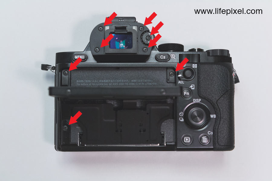 Sony a7R infrared DIY tutorial step 1