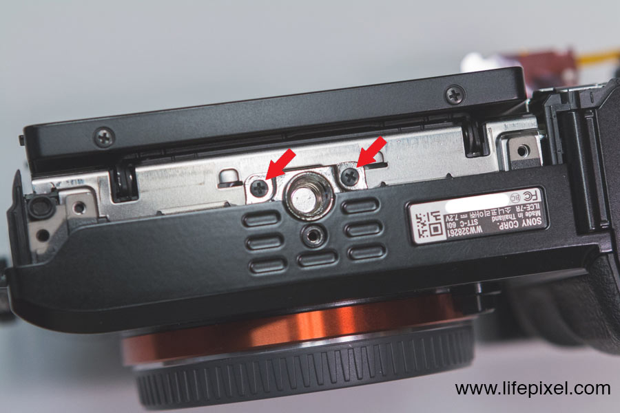 Sony a7R infrared DIY tutorial step 9