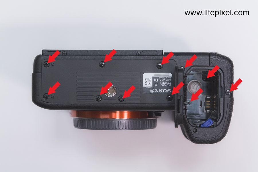 Sony A7Smk2 infrared DIY tutorial step 1