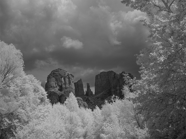 cathedral rock infrared photo