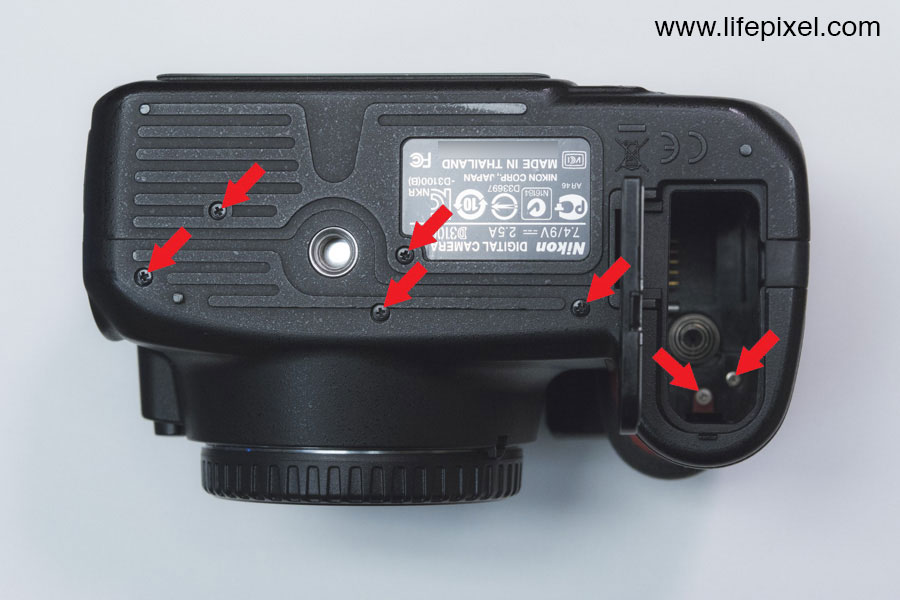 Nikon D3100 infrared DIY tutorial step 1
