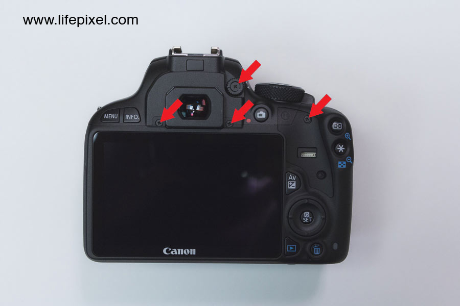 Canon SL1 infrared DIY tutorial step 2