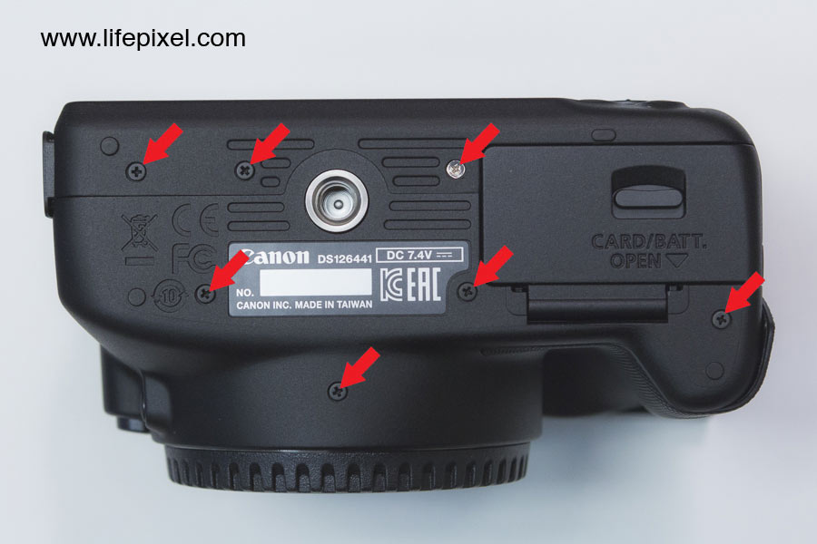 Canon SL1 infrared DIY tutorial step 5