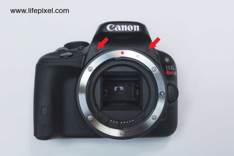 Canon SL1 infrared DIY tutorial step 9