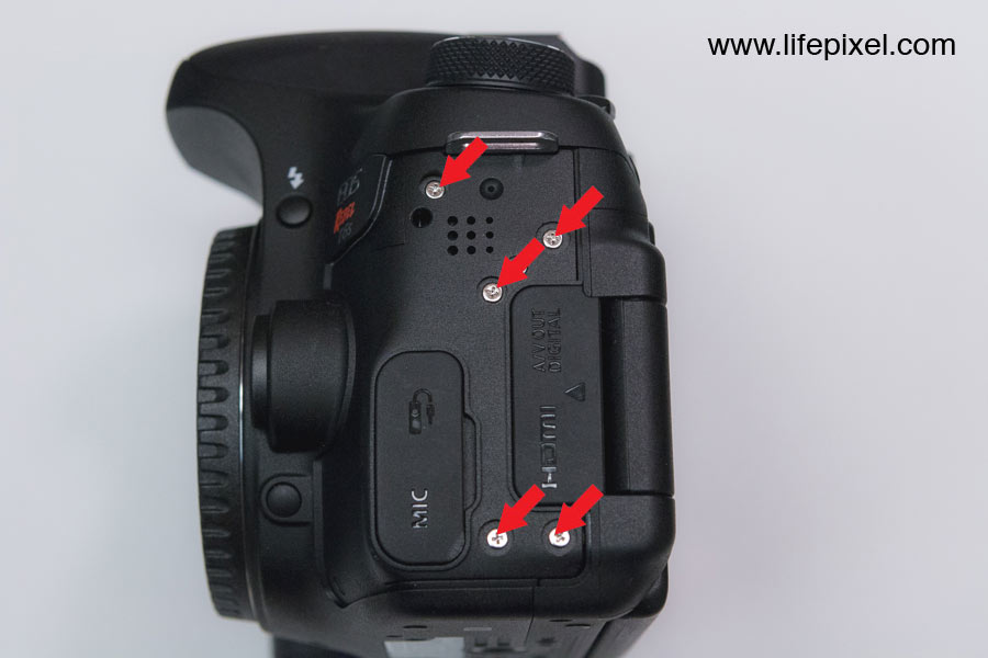 Canon T6s infrared DIY tutorial step 3
