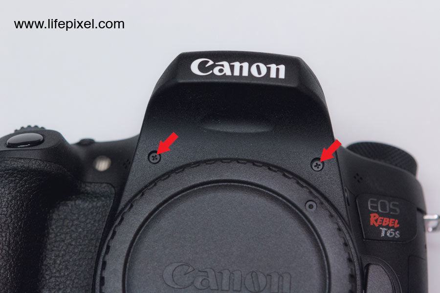 Canon T6s infrared DIY tutorial step 7