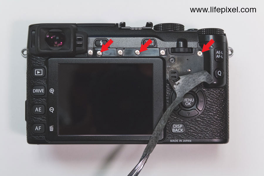Fujifilm X-E2 infrared DIY tutorial step 2