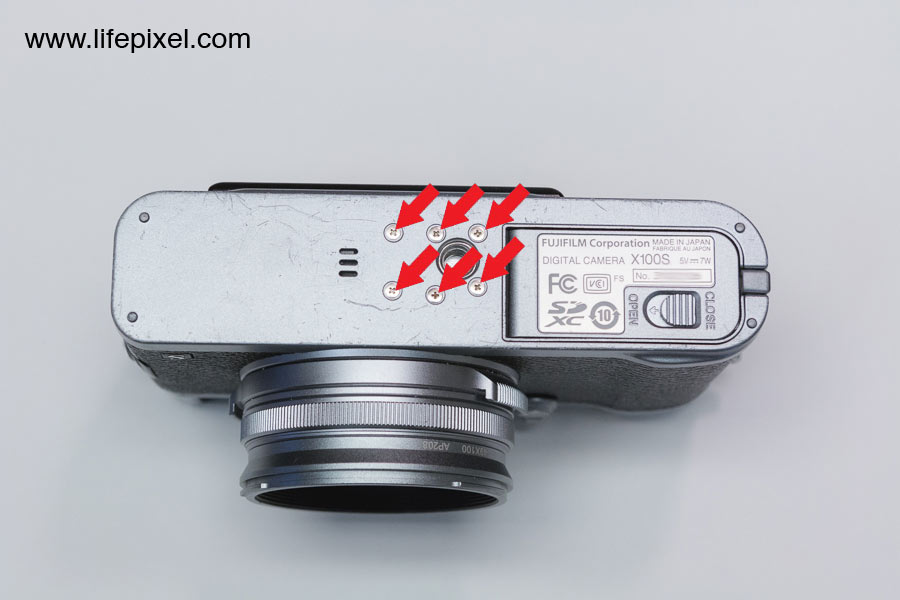 Fujifilm X-100S infrared DIY tutorial step 1