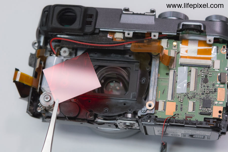 Fujifilm X-100S infrared DIY tutorial step 24