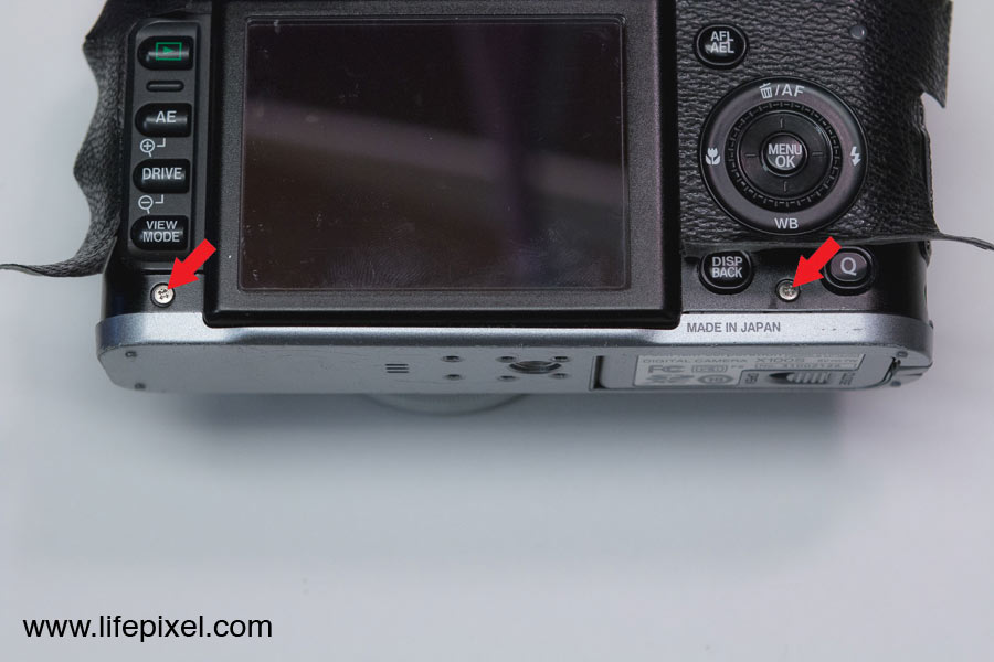 Fujifilm X-100S infrared DIY tutorial step 4