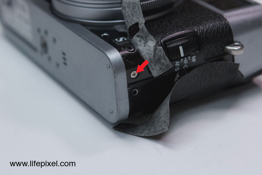 Fujifilm X-100S infrared DIY tutorial step 6