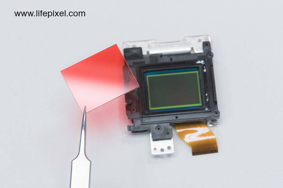 Fujifilm X-E2 infrared DIY tutorial step 21