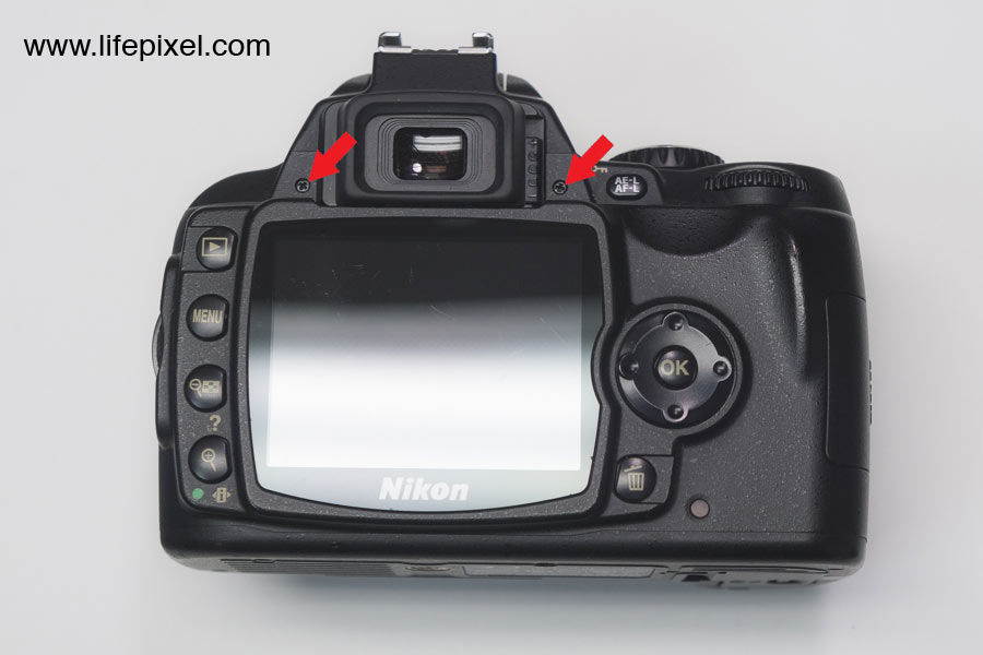 Nikon D40x infrared DIY tutorial step 1