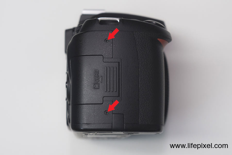Nikon D40x infrared DIY tutorial step 2